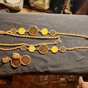 Elegant Gold-Tone Jewelry Set